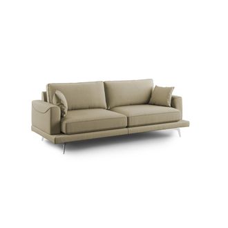 Divani.Store Dorian Sof&aacute; Moderno De Tela Suave Y Antimanchas 178 Cm Camel