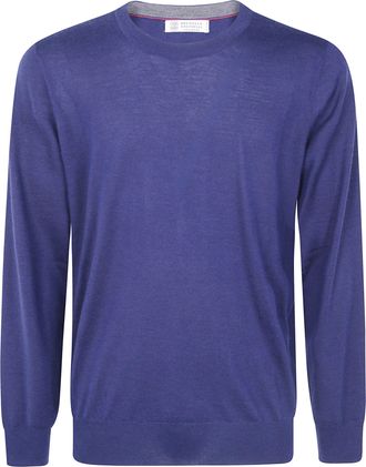 Brunello Cucinelli Sweater Cashmere/Silk Cjk18 Navy