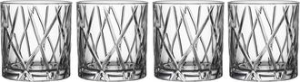 Orrefors City Set of 4 Crystal Double Old Fashioned Glasses in Clear at Nordstrom