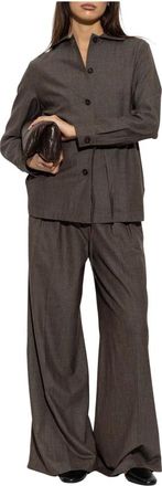 Paul & Shark Wool Shirt And Broeken Set - Dames - Jumpsuits & Playsuits - Bruin - Maat: 2XL Wol