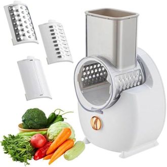 OEM Rallador De Queso El&eacute;ctrico, Ensaladera El&eacute;ctrica, Rallador Multifuncional, Cortador De Frutas, Picadora Autom&aacute;tica Profesional Con M&uacute;ltiples Cuchilla