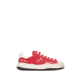 Miharayasuhiro Sneakers, male, Red, Size: 12 US Blakey Canvas Low-top Sneaker