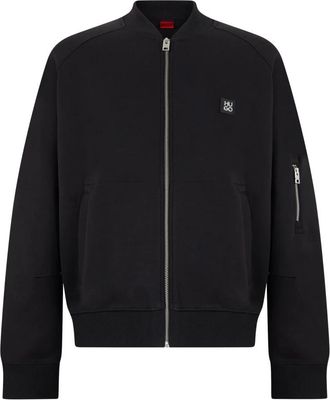 HUGO BOSS Dargenzip Bomberjack - Heren - Bomber jackets - Zwart - XS - Katoen - Jassen