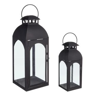 BIZZOTTO Set of 2 black Agueda lanterns