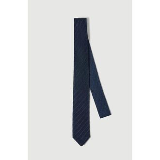 Brunello Cucinelli Textured silk tie in Blue at Nordstrom