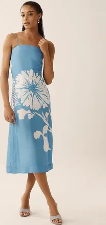 S/W/F Petite Strapless Slip Midi Dress