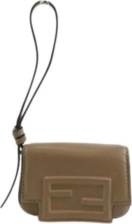 Fendi Pre-owned Mini Bags, female, Brown, Size: ONE SIZE Pre-owned Pouch