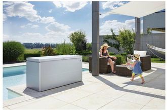 BIOHORT Arcon Baul Metalico Biohort Loungebox 160 Color Plata Metalizada