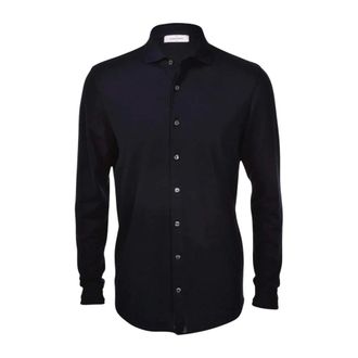 Gran Sasso Heren, Overhemden, Zwart, Maat: 3XL Katoen
