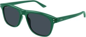 Gucci Stijlvolle Zonnebril - unisex - Accessoires - Groen - Maat: 53 MM