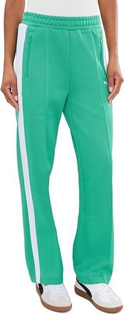 Puma T7 Always On Straight Track Pants Womens Clothing Vibrant Green : MD, Cotton/Polyester