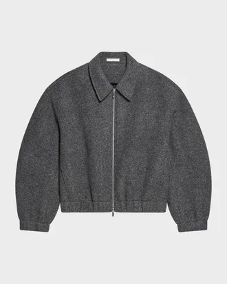 Helmut Lang Men & apos;s Wool Bonded Full-Zip Bomber Jacket