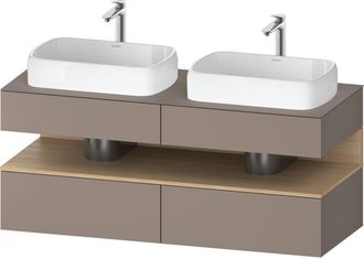 Duravit Qatego Consola Mueble Bajo Lavabo, 2 Extensiones, 2 - Duravit