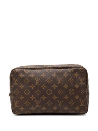 Louis Vuitton 1986 Monogram Trousse Toilette 28 clutch bag - Marrone