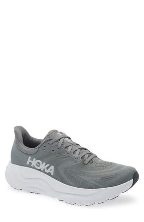 Hoka One One Arahi 8 Stability Running Shoe in Asteroid /Silver at Nordstrom, Size 10.5