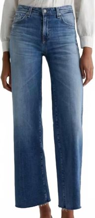 AG - Adriano Goldschmied Saige Wide Leg High Rise Jean In Blue