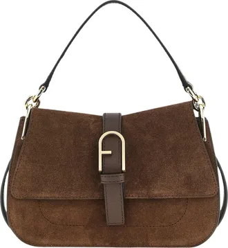 Furla Flow Mini Suede-Leather Handbag