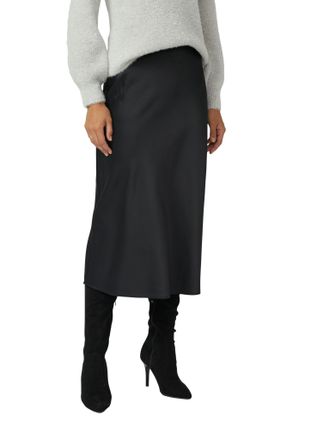 s.Oliver Black Label Maxirock S.OLIVER BLACK LABEL, Damen, Gr. 34, schwarz, Web, Obermaterial: 65% Viskose, 35% Polyester, unifarben, regular fit lang, R&ouml;cke Maxirock, aus