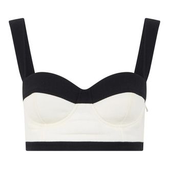 Moschino Corset Top with Wide Straps - female - Moschino - Sleeveless Tops - White - S - Tops