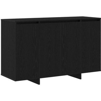 vidaXL Vidaxl - Vitrina Roble Negro 120 X 41 X 75 Cm Madera Contrachapada