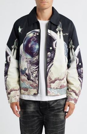 Billionaire Boys Club Space Shuttle Graphic Flight Jacket in Black at Nordstrom Rack, Size Medium