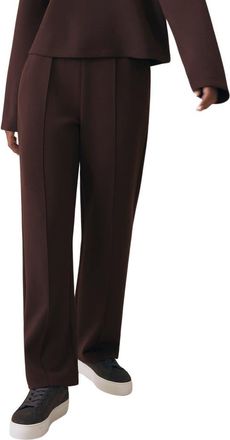 Reiss Jemma Pintuck Pleat Front Drawstring Pants in Dark Chocolate at Nordstrom, Size X-Small