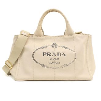 Prada Beige Canvas Tote Bag (Pre-Owned)