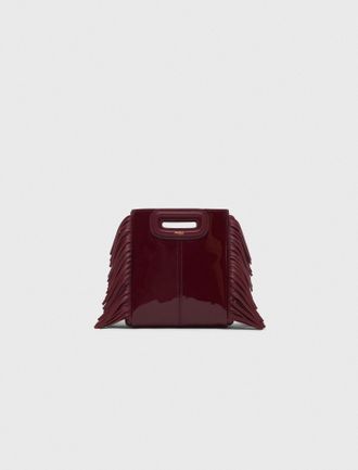 Maje Patent Leather Mini M Bag - Tartan - Maje