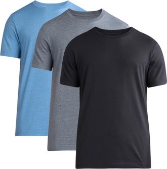 Generic Mens Cotton T-Shirts Multipack 2/3/5/6/12 Pack - Soft Round Neck Short Sleeve Tees, Breathable Casual Shirts, Assorted Colors-3