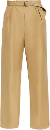 Dries Van Noten 3103 M.w. Pants - Heren - Wijde Broeken - Beige - L - Broeken