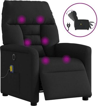 vidaXL Vidaxl - Sill&oacute;n Reclinable De Masaje El&eacute;ctrico Tela Negro