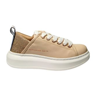 Alexander Smith Sneakers, female, Beige, Size: 7 US Pelle Sneaker
