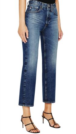 A Gold E Kinsley High Rise Pop Crop Jeans In Voit