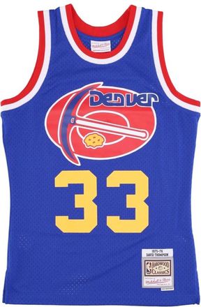 Mitchell & Ness NBA Basketbal Tanktop Thompson 1975-76 - Heren - Fitness - Blauw - S - Polyester - Fitness