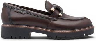 Tamaris Womens Brown Leather Loafer Comfort Shoes - 24740-47
