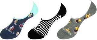 Unsimply Stitched Assorted 3-Pack No Show Socks in Blue Black Grey at Nordstrom Rack