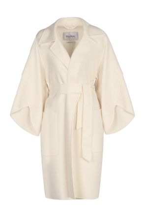 Max Mara Womens Cosetta Wool And Cashmere Coat - Ivory - Size EU 38 (Womens)