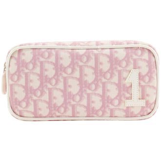 Dior Trotter Pink Nylon Canvas Pouch (Pre-Owned)