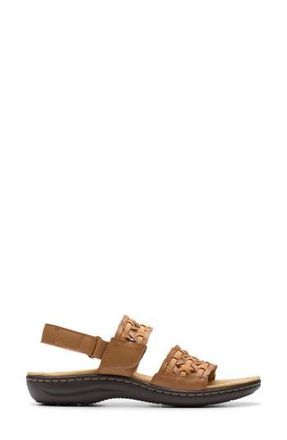 Clarks Laurieann Lily Slingback Sandal - Wide Width Available in Tan Leather at Nordstrom Rack, Size 8.5