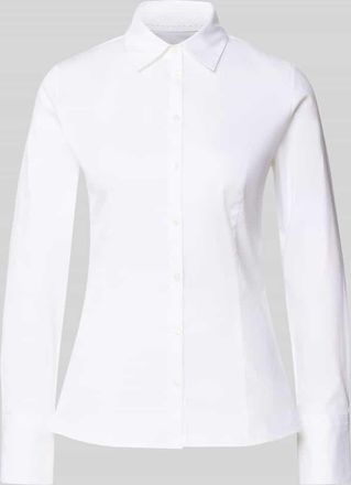 HUGO BOSS Hemdbluse mit 3-Knopf-Manschetten Modell The Fitted in Weiss, Gr&ouml;&szlig;e 32