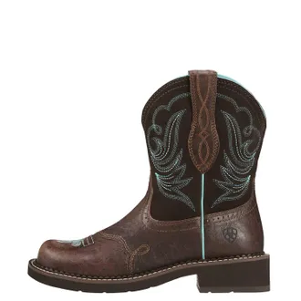 Ariat Womens Fatbaby Heritage Drapper Boot In Royal Chocolate Fudge