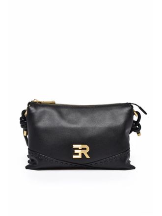 Ermanno Scervino Alicia Shoulder Bag With Smooth Bovine Leather And Gold Accents