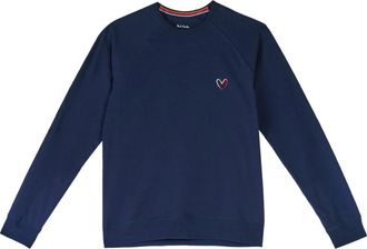 Paul Smith Felpa Cuore Swirl - Dames - Sweatshirts - Blauw - M - Katoen - Hoodies & sweatvesten