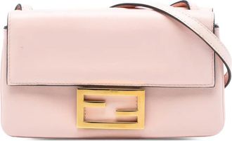 Fendi 2010-2025 Leather Duo Baguette crossbody bag - Rosa