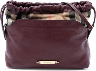 Burberry Pre-owned Burberry House Check Canvas and Calfskin Little Crush Crossbody ITCF&10SCA