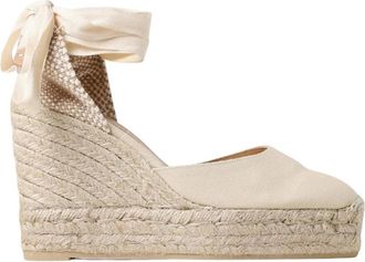 Castaner Ivoor Wedge Espadrilles voor Vrouwen - Dames - Sleehakken - Beige - 41 EU - Jute - Schoenen