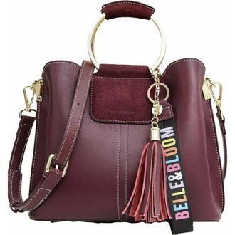 Belle & Bloom Twilight Leather Crossbody Bag in Merlot at Nordstrom