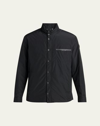 Moncler Mens Snap-Front Down Jacket