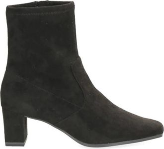 Caprice Enkellaarsjes - Dames - Laarzen met Hak - Zwart - 38 EU - Schoenen