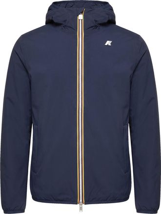 K-Way Blue Green Army Jack St Warm Double Slim-Fit Jacket